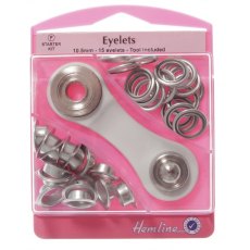 Eyelets Starter Kit: Nickel/Silver - 10.5mm (F)