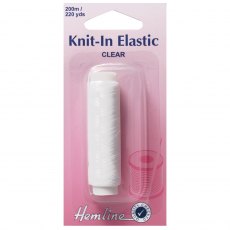 Knit-In Elastic: Clear - 200m