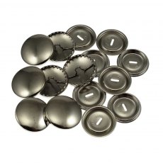 Self Cover Buttons: Metal Top - 19mm