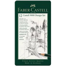 Faber Castell - 12 Castell 9000 Design Graphite Pencil Set