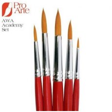 Pro Arte Academy Watercolour Paintbrush Set - 5 pieces AWA