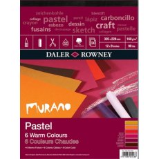 Daler Rowney Murano Pastel Paper Pad  - Warm colours (12 x 9")