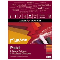 Daler Rowney Murano Pastel Paper Pad - Warm colours (16 x 12")