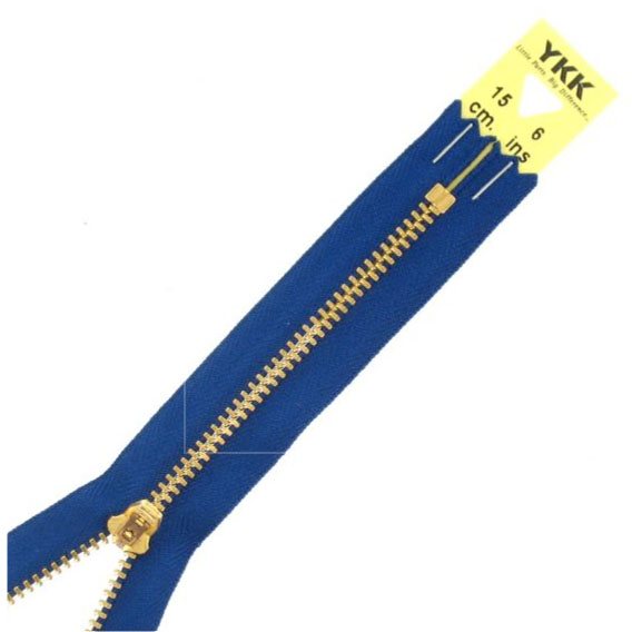 YKK Brass Jeans Zip - Royal Blue