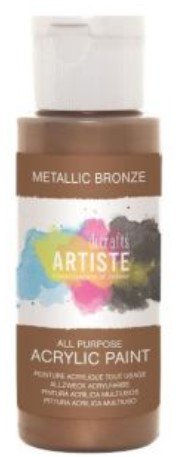 Docrafts - Artiste Artiste Acrylic Paint (2oz) - Metallic Bronze
