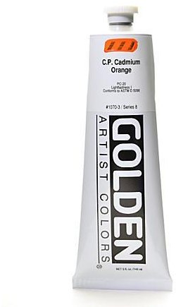 Golden Golden Heavy Body C.P. Cadmium Orange VIII Acrylic 59ml