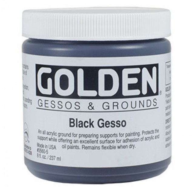 Golden Golden Black Gesso 237ml