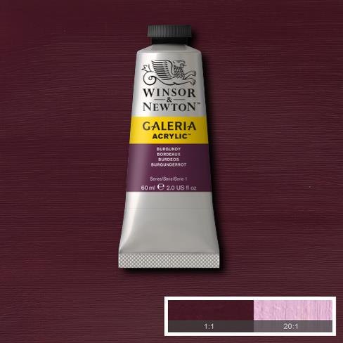 Galeria Acrylic Colour W&N GALERIA 60ML BURGUNDY - Series 1