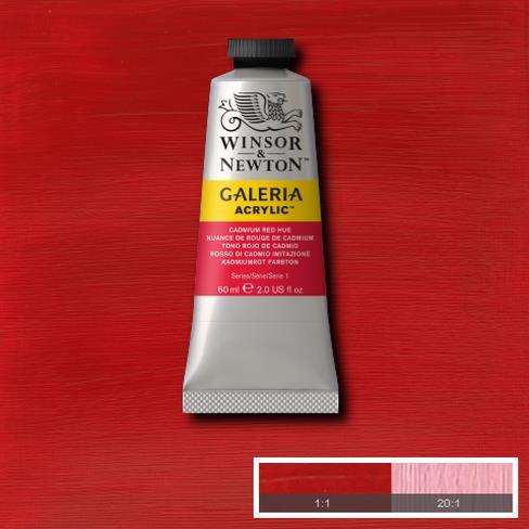 Galeria Acrylic Colour W&N GALERIA 60ML CADMIUM RED HUE - Series 1