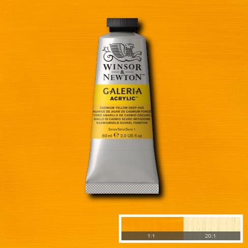 Galeria Acrylic Colour W&N GALERIA 60ML CADMIUM YELLOW DEEP HUE - Series 1