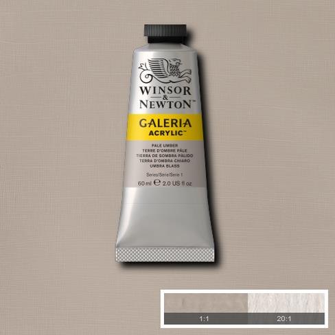 Galeria Acrylic Colour W&N GALERIA 60ML PALE UMBER - Series 1