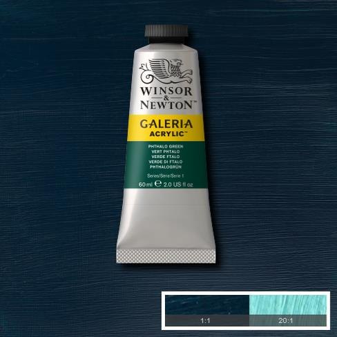 Galeria Acrylic Colour W&N GALERIA 60ML PHTHALO GREEN - Series 1