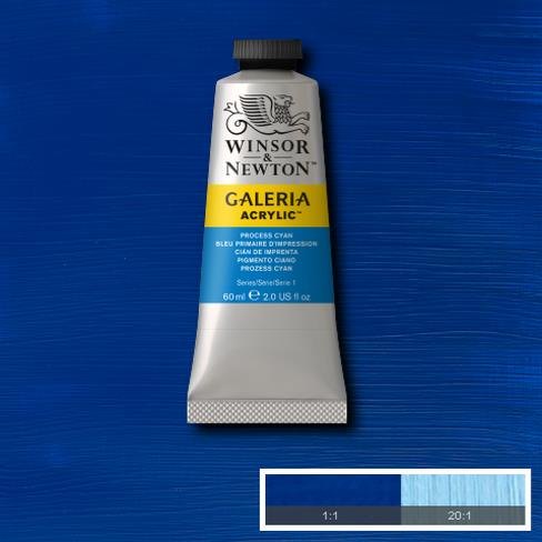 Galeria Acrylic Colour W&N GALERIA 60ML PROCESS CYAN - Series 1