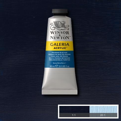 Galeria Acrylic Colour W&N GALERIA 60ML PRUSSIAN BLUE - Series 1