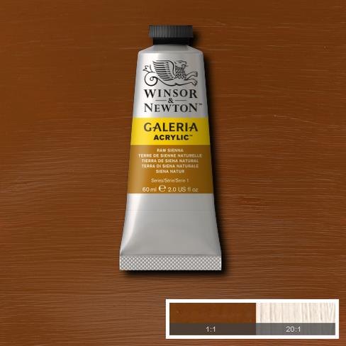 Galeria Acrylic Colour W&N GALERIA 60ML RAW SIENNA - Series 1