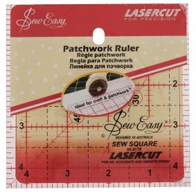 Sew Easy Sew Easy - Patchwork Quilt Ruler: Square 4.5 x 4.5 inch