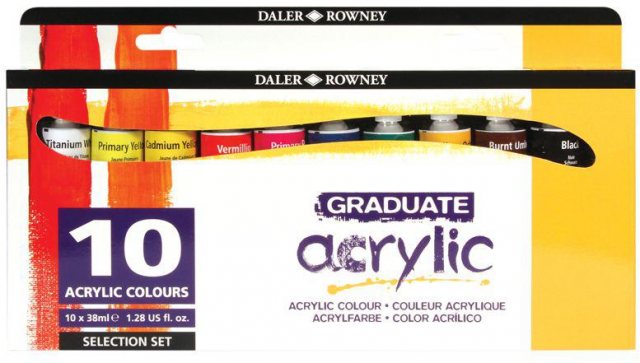 Daler Rowney Graduate 10 Acrylic Colour Set
