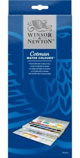 Winsor & Newton Winsor & Newton Cotman Watercolours The Studio Set - 24 Whole Pans