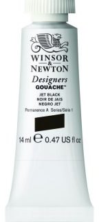 Winsor & Newton Winsor & Newton Designers Gouache Jet Black - Series 1