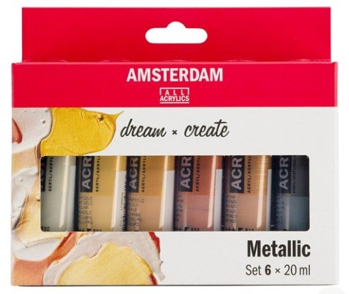 Amsterdam Amsterdam Dream & Create Metallics Set - 6 x 20ml