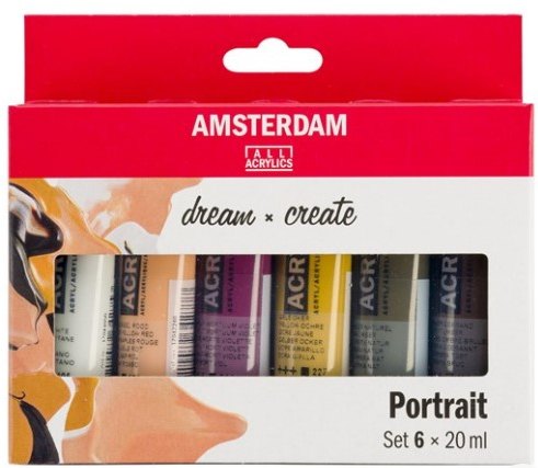 Amsterdam Amsterdam Dream & Create Acrylics Portrait colours 6 x 20ml