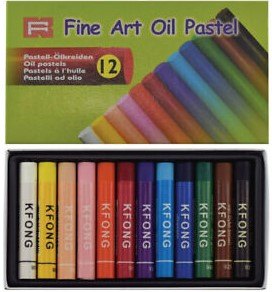 Fine Art Oil Pastels - Set of 12 assorted colours