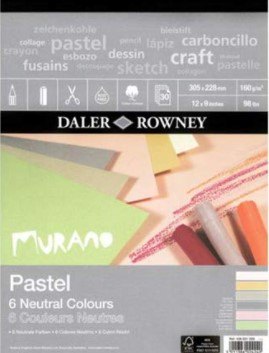 Daler Rowney Daler Rowney Murano Pastel Paper Pad  - Neutral colours (12 x 9")